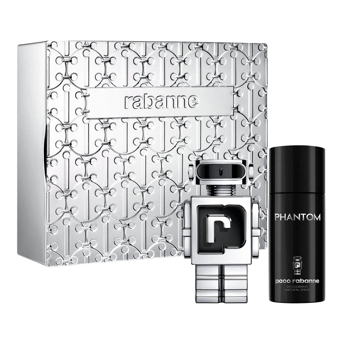 Estuche Paco Rabanne Phantom EDT (M) / 2 Pc SP 100 ml; DEO 150 ml - 3 - Privé Perfumes Honduras