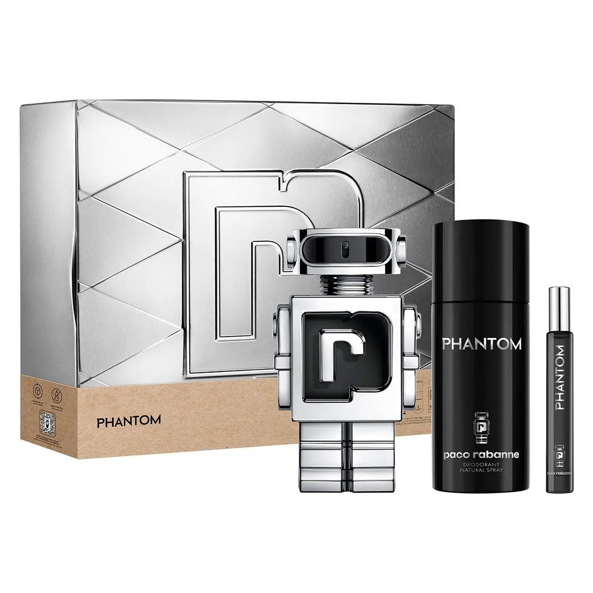 Estuche Paco Rabanne Phantom EDT (M) / 3 Pc SP 100 ml; DEO 150 ml; SP 10 ml - 2 - Privé Perfumes Honduras