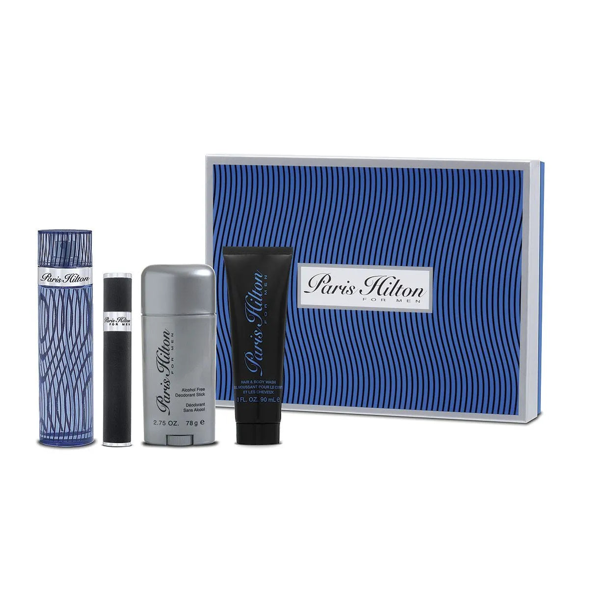Estuche Paris Hilton EDT (M) / 4 Pc SP 100 ml; DEO 80 ml; SG 90 ml; SP Mini - 3 - Privé Perfumes Honduras