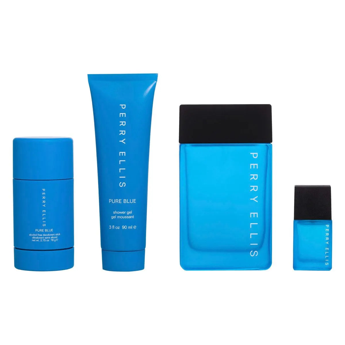 Estuche Perry Ellis Pure Blue EDT (M) / 4 Pc SP 100 ml; SG 90 ml; DEO; SP 7.5 ml - 4 - Privé Perfumes Honduras