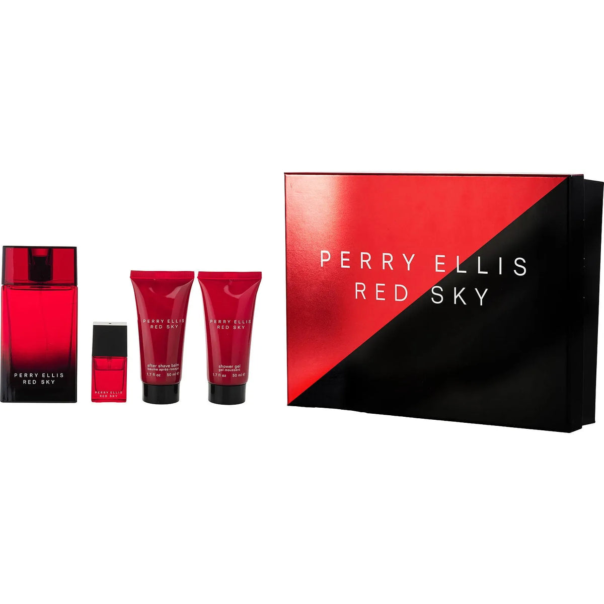 Estuche Perry Ellis Red Sky EDT (M) / 4 Pc SP 100 ml; AS 50 ml; SG 50 ml; Mini - 1 - Privé Perfumes Honduras