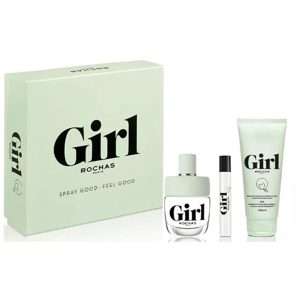 Estuche Rochas Girl EDP (W) / 3 Pc SP 100 ml; BL 100 ml; SP 7.5 ml - 1 - Privé Perfumes Honduras