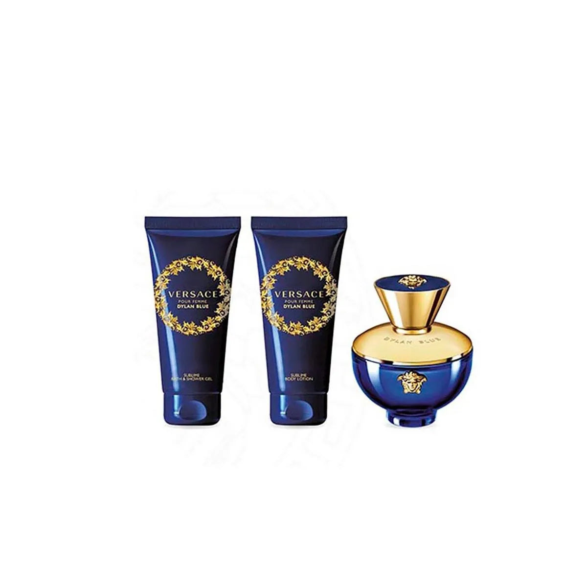 Estuche Versace Dylan Blue Pour Femme EDP (W) / 4 Pc SP 90 ml; SG 100 ml; BL 100 ml; Clutch - 3 - Privé Perfumes Honduras