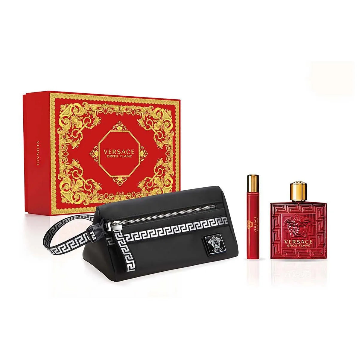 Estuche Versace Eros Flame EDP (M) / 3 Pc SP 100 ml; SP 10 ml; Bag - 2 - Privé Perfumes Honduras