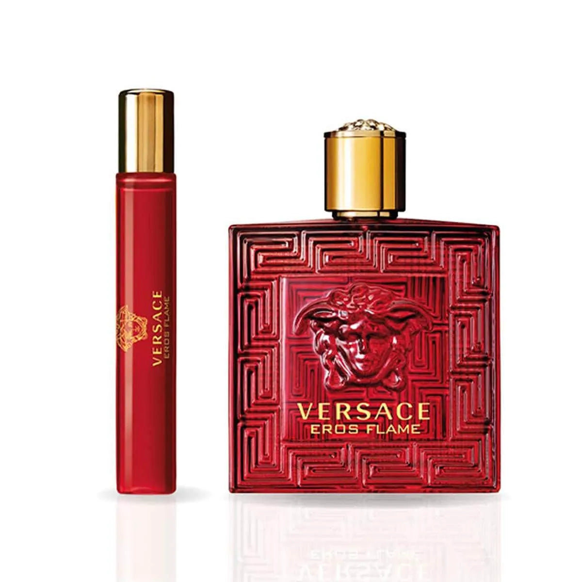 Estuche Versace Eros Flame EDP (M) / 3 Pc SP 100 ml; SP 10 ml; Bag - 3 - Privé Perfumes Honduras