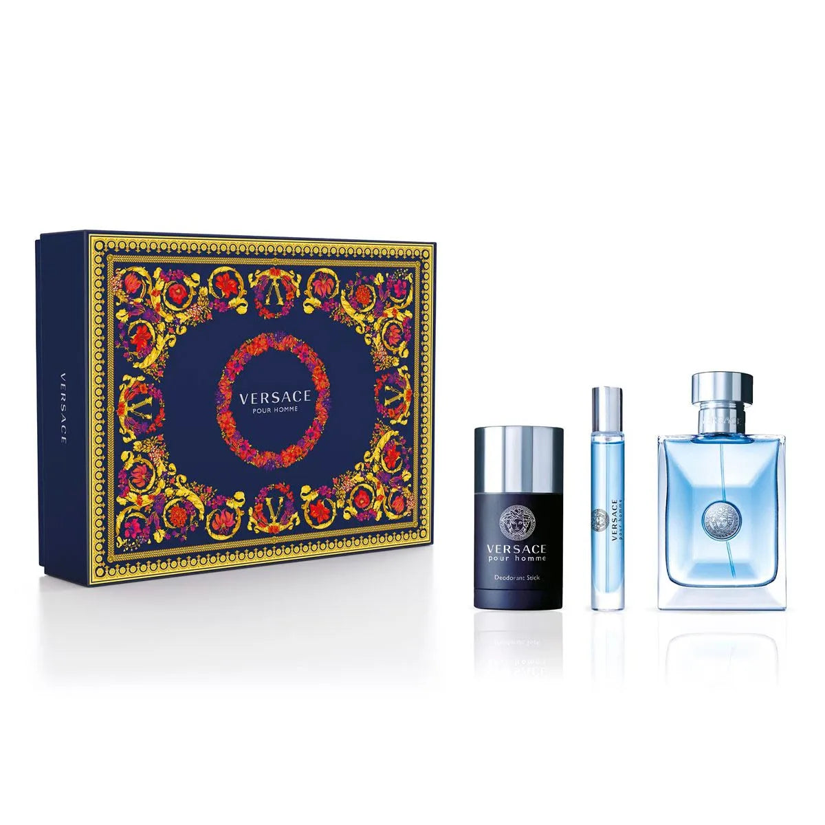 Estuche Versace Pour Homme EDT (M) / 3 Pc SP 100 ml; DEO 75 ml; SP 10 ml - 2 - Privé Perfumes Honduras