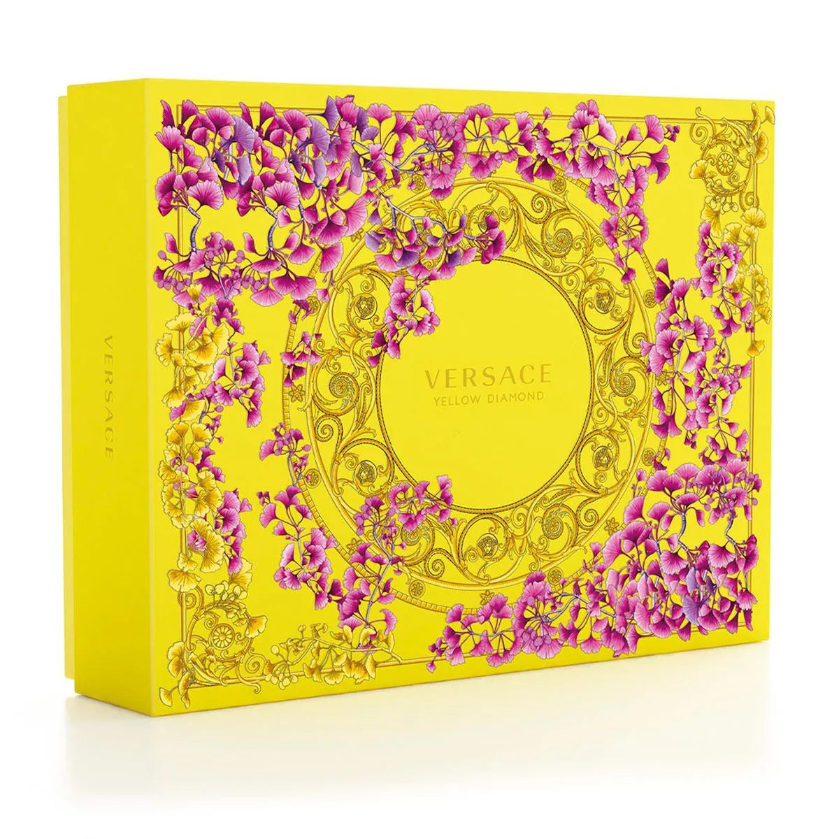 Estuche Versace Yellow Diamond EDT (W) / 4 Pc SP 90 ml; BL 100 ml; SG 100 ml; SP 5 ml - 3 - Privé Perfumes Honduras