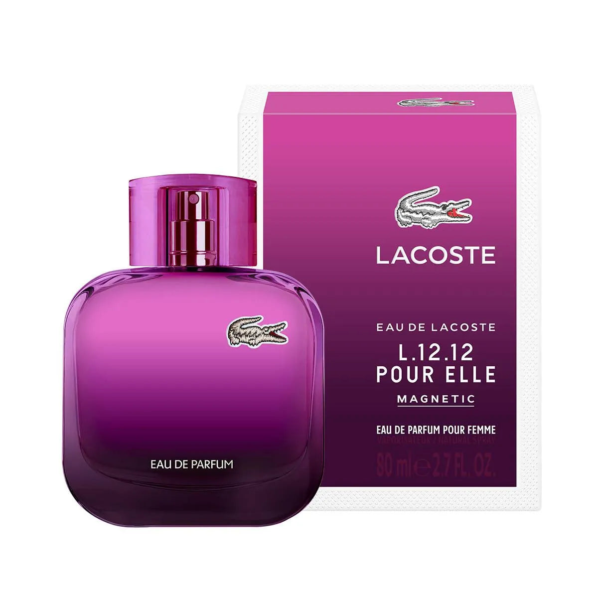 Perfume Lacoste L.12.12 Magnetic Pour Elle EDP (W) / 80 ml - 3 - Privé Perfumes Honduras