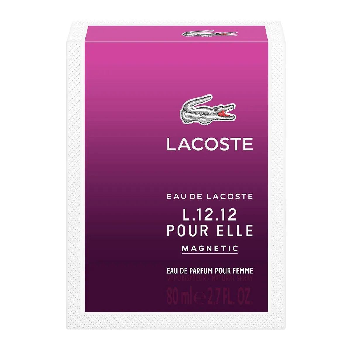 Perfume Lacoste L.12.12 Magnetic Pour Elle EDP (W) / 80 ml - 4 - Privé Perfumes Honduras