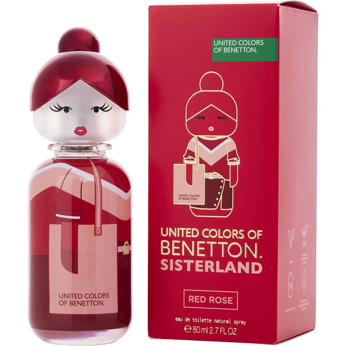  United Colors of Benetton Sisterland Red Rose EDT (W) - 3 - Privé Perfumes Honduras